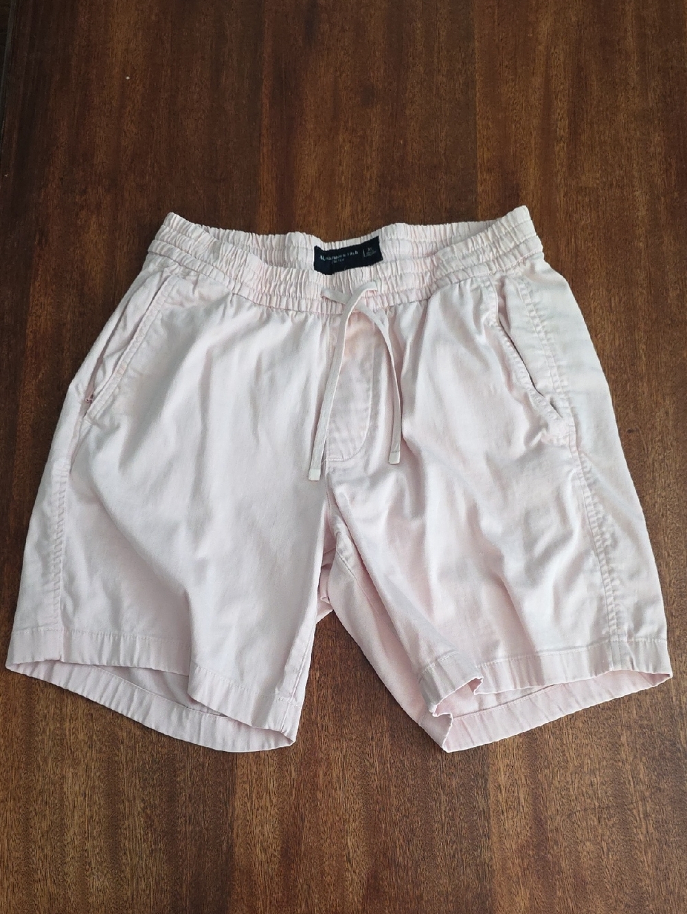 Abercrombie & Fitch Pale Pink Elastic Waist Shorts